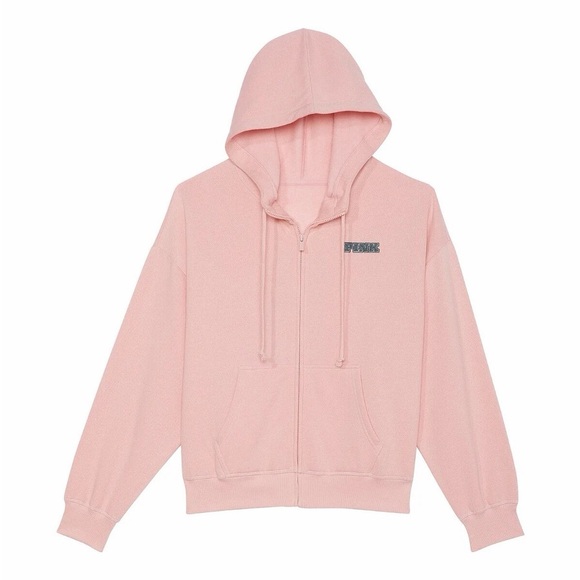 PINK Victoria's Secret Jackets & Blazers - PINK Victoria's Secret Light Pink Fleece Hoodie